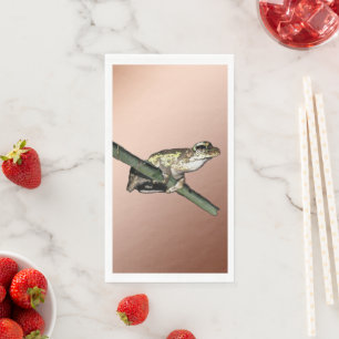 Servilleta De Papel Pintura de aceite de rana de árbol pequeño, servil