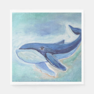 Servilleta De Papel Pintura de ballena