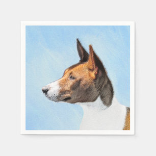 Servilleta De Papel Pintura de Basenji - Arte original muy bonito