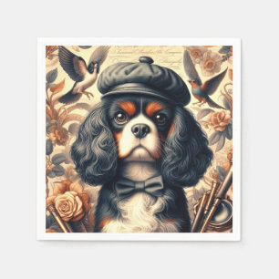 Servilleta De Papel Pintura de Cavalier King Charles Spaniel