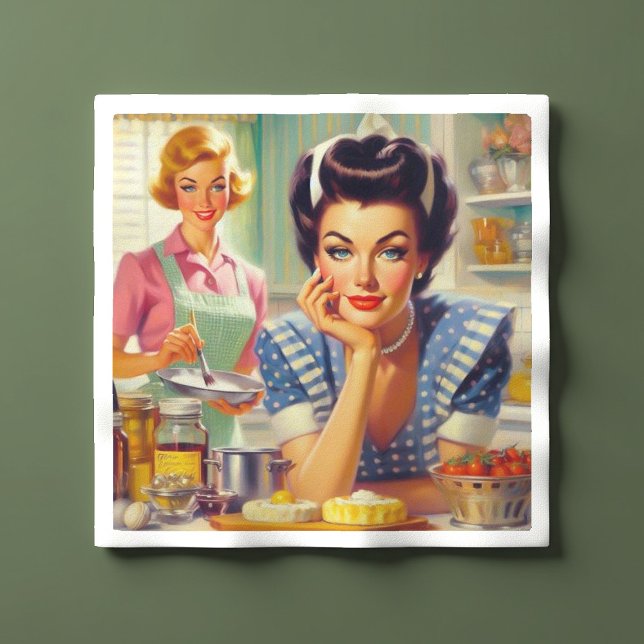 Servilleta De Papel Pintura de cocina retro (Subido por el creador)