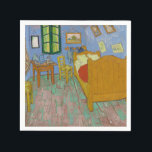 Servilleta De Papel Pintura de dormitorio Vincent Van Gogh<br><div class="desc">Pintura de obra maestra Van Gogh - Esta pintura de Vincent van Gogh llamada The Bedroom es una pintura de su habitación de 1889,  en el Instituto de Arte de Chicago. Era su dormitorio en Arles,  Francia,  que decoró y creó este cuadro de su dormitorio.</div>