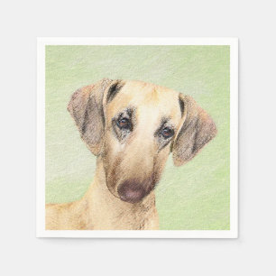 Servilleta De Papel Pintura de eslúpulos - Arte de perro original lind