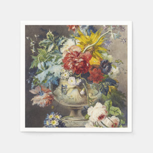 Servilleta De Papel Pintura de Jardín Botánico Floral Elegante Vintage