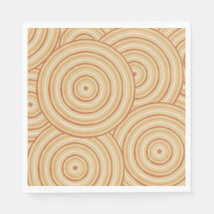 Servilleta De Papel Pintura de línea aborigen