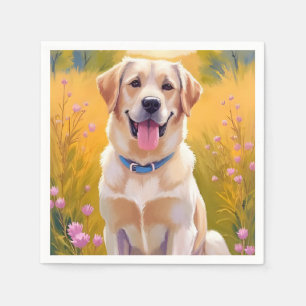 Servilleta De Papel Pintura de mascota de perro Labrador Retriever Lab