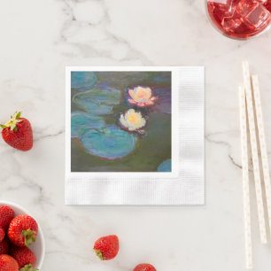 Servilleta De Papel Pintura de nenúfares de Monet Estanque Nenúfares