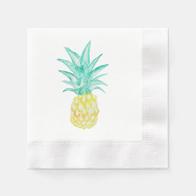 Servilleta De Papel Pintura de piña (Anverso)