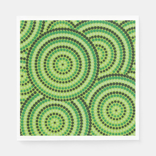 Servilleta De Papel Pintura de punto aborigen (Anverso)