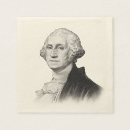 Servilleta De Papel Pintura de retrato de George Washington