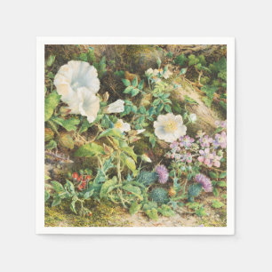 Servilleta De Papel Pintura floral de petunias bonitas vintage