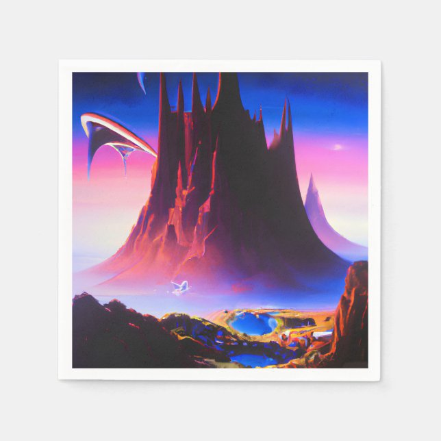 Servilleta De Papel Pintura petrolera de Dream World (Anverso)