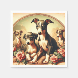 Servilleta De Papel Pintura vintage burguesa italiana