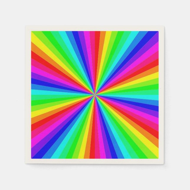 SERVILLETA DE PAPEL PINWHEEL RAINBOW (Anverso)