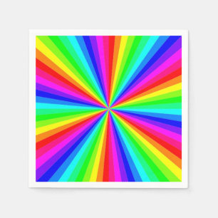 SERVILLETA DE PAPEL PINWHEEL RAINBOW