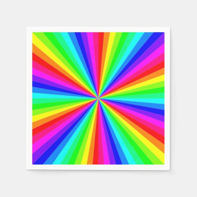 SERVILLETA DE PAPEL PINWHEEL RAINBOW (Anverso)