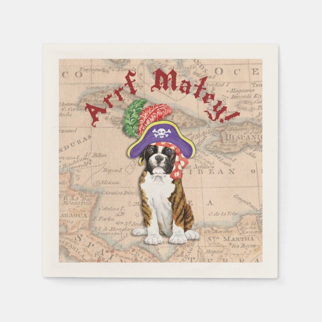 Servilleta De Papel Pirata Boxer (Anverso)
