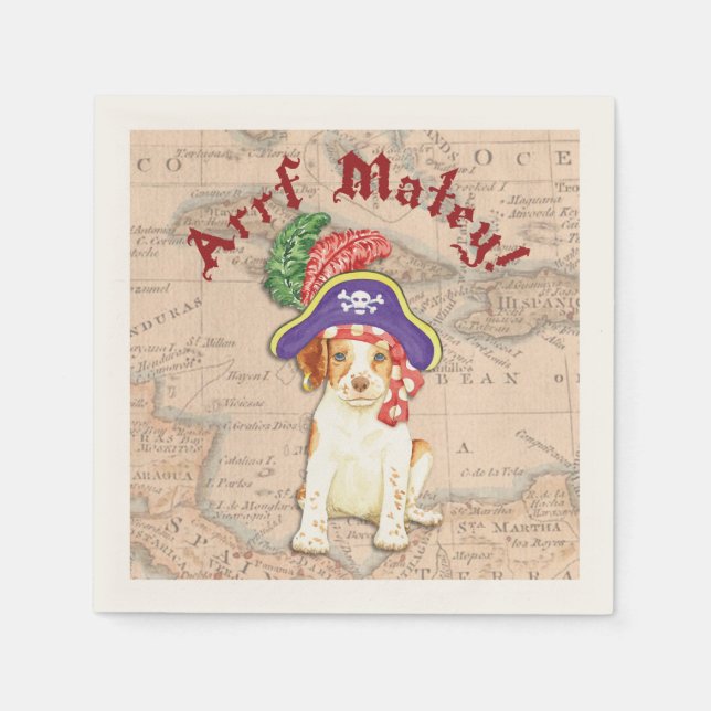 Servilleta De Papel Pirata de Bretaña (Anverso)