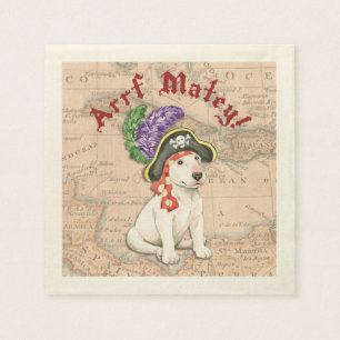 Servilleta De Papel Pirata de bull terrier