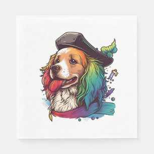 Servilleta De Papel Pirata de perro de Golden Retriever