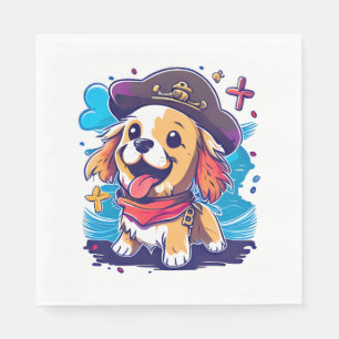 Servilleta De Papel Pirata de perro de Golden Retriever