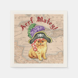 Servilleta De Papel Pirata de Pomeranian