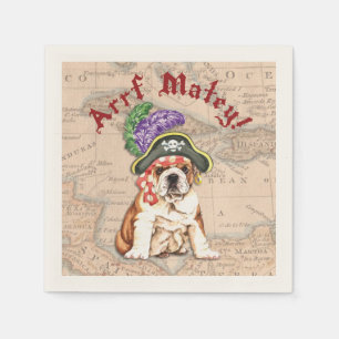 Servilleta De Papel Pirata del bulldog