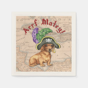 Servilleta De Papel Pirata del Dachshund
