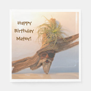 Servilleta De Papel Pirata Feliz Cumpleaños