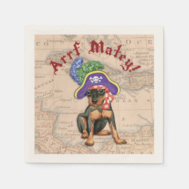 Servilleta De Papel Pirata Min Pin (Anverso)