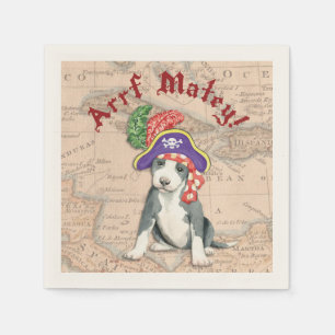 Servilleta De Papel Pirata Pit Bull Terrier