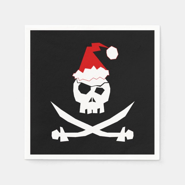 Servilleta De Papel Pirata Santa (Anverso)