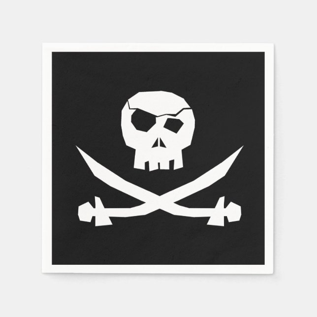 Servilleta De Papel Pirate Skull (Anverso)