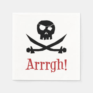 Servilleta De Papel Pirate Skull