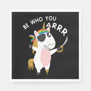 Servilleta De Papel Pirate Unicorn