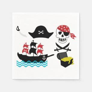 Servilleta De Papel Pirates Cocktail Napkin