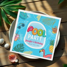 Servilleta De Papel Piscina de verano Fiesta Natación Cumpleaños