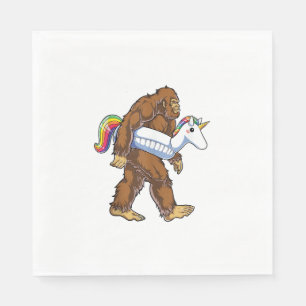 Servilleta De Papel Piscina Fiesta Bigfoot Unicorn Float Funny Sasquat