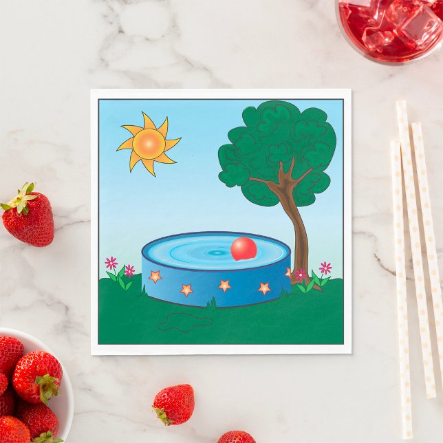 Servilleta De Papel Piscina infantil bajo un árbol (Subido por el creador)