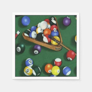 Servilleta De Papel Piscina Romper Cuadros Temáticos Billiards