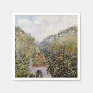 Servilleta De Papel Pissarro - Boulevard Montmartre, Martes de Carnava