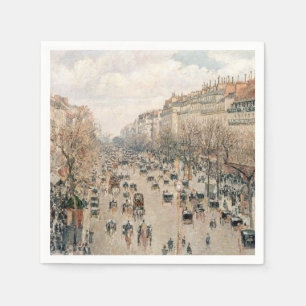 Servilleta De Papel Pissarro - Boulevard Montmartre, Sol de Tarde