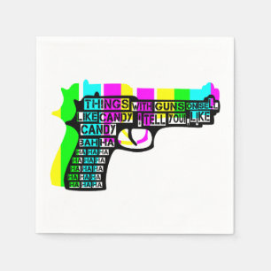 Servilleta De Papel Pistolas y golosinas