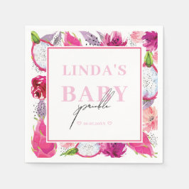 Servilleta De Papel Pitaya Dragon Fruit Personalizado Bebé Sprinkle