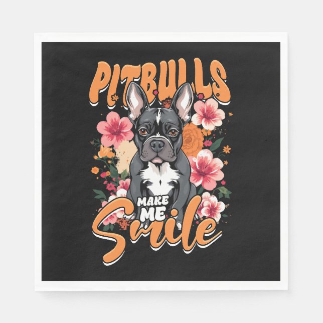 Servilleta De Papel Pitbull Pitbulls (Anverso)