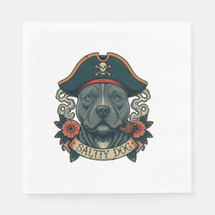 Servilleta De Papel Pitbull Salty Dog