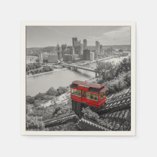 Servilleta De Papel Pittsburgh Steel City Skyline Incline Photography