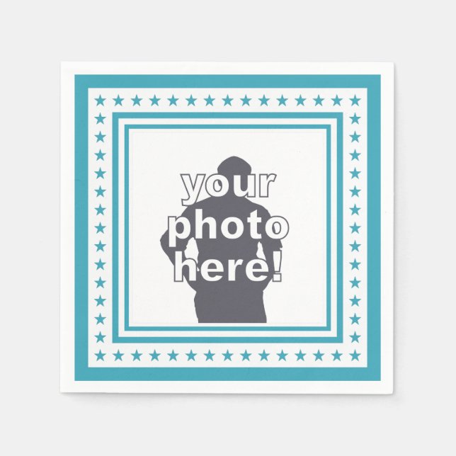 Servilleta De Papel Pizarras de papel personalizado FOTO & COLOR (Anverso)