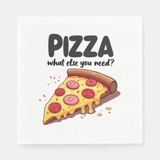 Servilleta De Papel Pizza (Anverso)