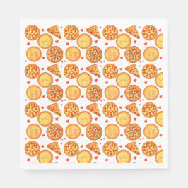 Servilleta De Papel Pizza de Peperroni, Queso y Margherita